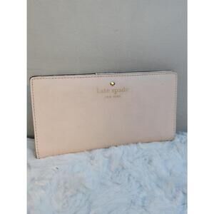 Kate Spade New York Staco Saffiano Leather Large Slum Bifold Blush